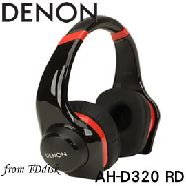 志達電子 AH-D320-RD 福利品出清 DENON AH D320 大迫力重低音再現 耳罩式耳機[公司貨]