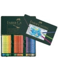 Faber-Castell水性色鉛筆綠色精緻鐵盒裝60色組*117560