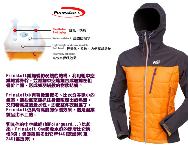 Millet on sale primaloft jacket