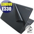 【EZstick】Lenovo ThinkPad E330 系列專用Carbon黑色立體紋機身貼 (含上蓋及鍵盤週圍) DIY包膜