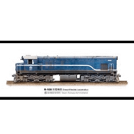 【鐵道新世界購物網】數位軌道攝影商品-火車郵卡 (R100藍色柴頭)