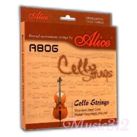 大提琴弦 Alice A806-鎳鉻弦-整組1~4弦《Music312樂器館》