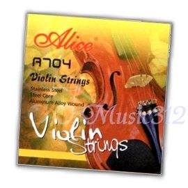 小提琴弦 Alice A704-鋼弦-整組1~4弦《Music312樂器館》