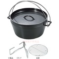 660966日本UNIFLAME 12吋黑皮鐵鍋 黑皮荷蘭鍋 鑄鐵鍋 日本製造