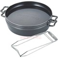661086日本UNIFLAME 12吋1/2淺型黑皮鐵鍋 黑皮荷蘭鍋 鑄鐵鍋 日本製造