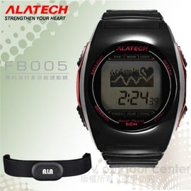 【ALATECH】簡約流行多功能運動錶.腕錶.車錶.手錶.碼表 /自行車訓練.跑步路跑.三鐵健身/ FB005 黑