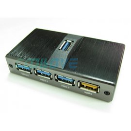 EASYDIY 外接式鋁合金USB3.0 4+1 PORT HUB [ED-UB-EX4-6C-1]