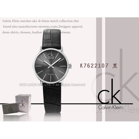 瑞士 CK手錶 Calvin Klein 女錶 國隆 K7622107_極簡時尚皮革女錶_小尺寸_兩色_一年保固_開發票