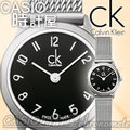 CASIO 時計屋 CK手錶 Calvin Klein女錶 K3M53151 黑色 米蘭錶帶 全新 保固