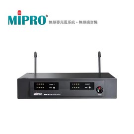 【 大林電子 】 Mipro 嘉強 半U雙頻道 自動選訊 無線麥克風 MR-812 《 含稅免運費 》