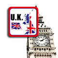 【衝浪小胖】英國旗領土防水、抗ＵＶ貼紙／UK