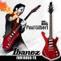 ST Music Shop★【IBANEZ】Paul Gilbert簽名款紅色電吉他Fireman FRM100GB-TR 現貨1把特賣~免運費!
