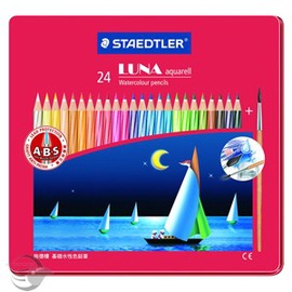 MS137水性色鉛筆24色 施德樓 STAEDTLER LUNA基礎水性色鉛筆24色組
