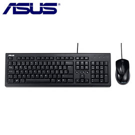 ASUS 華碩 U2000 USB鍵鼠組 鍵盤滑鼠組 黑色