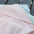 碧多妮嬰兒商品-活潑格紋-40支精梳棉嬰兒包巾-使用純蠶絲填充