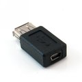 Mini USB 5p母座 - USB A母座 USB轉接頭適合 電腦 手機 平板電腦 行動電源