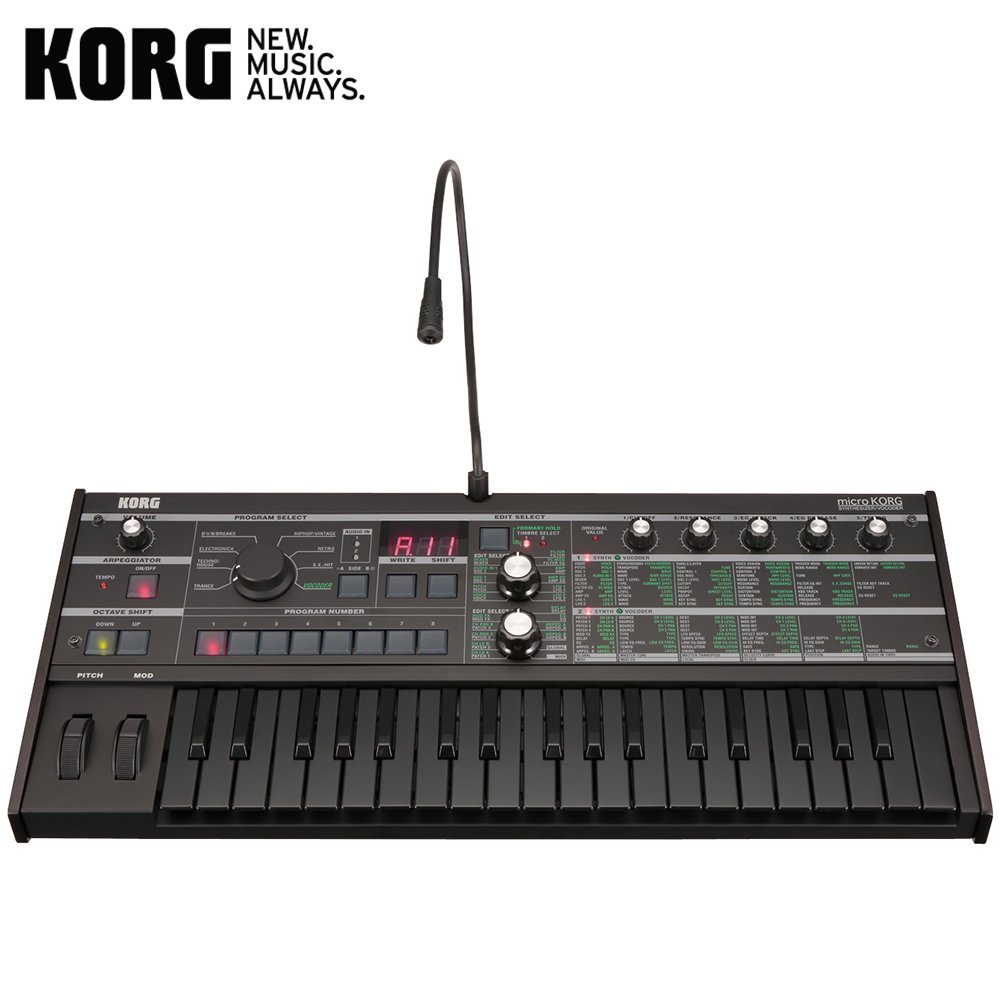 KORG microKORG 鍵盤合成器BKBK ( Black x Black ) 限量全黑版