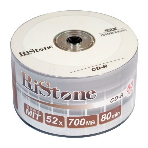 RiStone 空白光碟片 日本版 A+ CD-R 52X 700MB 光碟燒錄片x 50P裸裝
