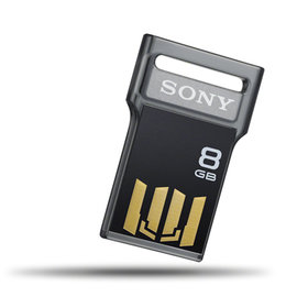 SONY 超薄防水微型隨身碟8G USM8GV 超薄設計，厚度僅約0.2cm 隨身碟