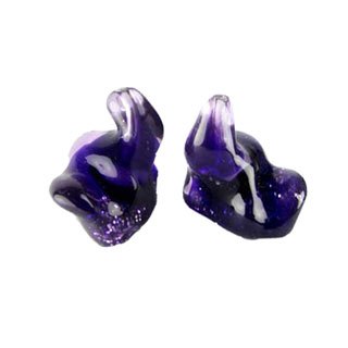 客製化耳塞--雙色亮粉紫(硬式造型耳塞)