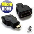 【EZstick】Micro HDMI公轉HDMI母 轉接頭 適用平板電腦 數位相機 攝影機 影音設備