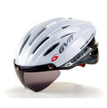 【GVR】磁吸式鏡片 G203V 追風II-原色系列-白 內搭抗菌防臭防蟲網軟墊 [G203ORG-W] 自行車安全帽