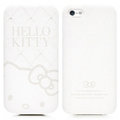 APP Studio★【Garmma】Hello Kitty iPhone5 下掀式摺疊皮套-典藏白