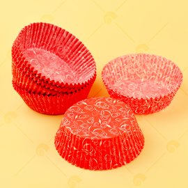 【艾佳】毅典C7533紅色水蜜桃防油紙杯-(約100入)