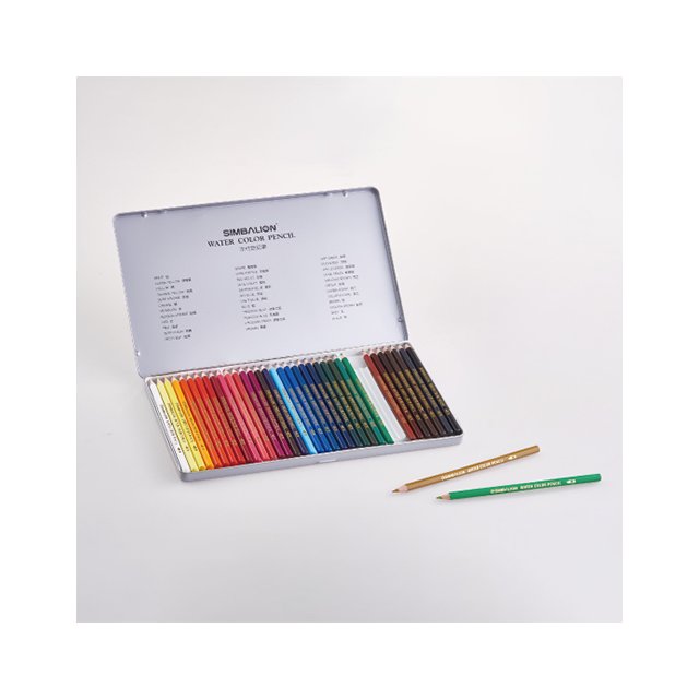 SIMBALION 雄獅 WP-36 水彩色鉛筆/色筆 36色 水性 鐵盒