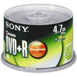 SONY DVD+R 16x 50入布丁桶