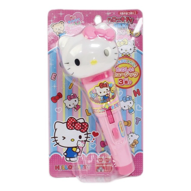 Hello Kitty 凱蒂貓 麥克風 T103KT /一個入(促199) 造型麥克風玩具 內附電池 正版授權-佳-田-東匯