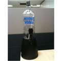 1.5公升LED七彩燈VODKA酒瓶造型啤酒柱(含獨立冰塊空間)