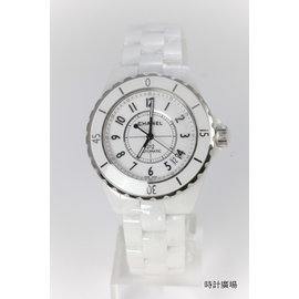 【時計廣場】CHANEL J12 H0970- 機械陶瓷腕錶-38mm-白色