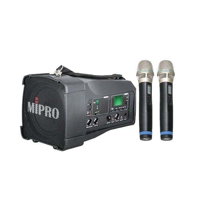 MIPRO 嘉強 MA-100DB (雙頻道) 肩掛式無線擴音機+原廠防塵包【公司貨保固】