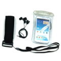 SAMSUNG Galaxy Note2 i9220漂浮防水袋 游泳Galaxy Note N7100路跑運動防水臂套 附送防水耳機 內建耳機孔 3.5mm耳機都可用 防水套