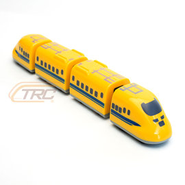 【TRC台灣鐵道故事館】『日本新幹線DR.Yellow』迴力小列車﹧迴力車火車玩具﹧鐵支路原廠壓克力盒裝﹧實體門市經營﹧QV036T1