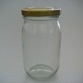 金蓋瓶450ml(圓柱形)/密封罐/玻璃瓶/儲物罐/收納罐/糖果罐/保鮮罐/器皿
