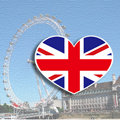 【衝浪小胖】英國愛心形國旗抗ＵＶ、防水貼紙／UK／各國都有販售和客製