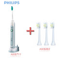 【加贈白人牙膏】PHILIPS 飛利浦 HX6711/HX-6711 音波美白電動牙刷+HX6063 組合促銷中