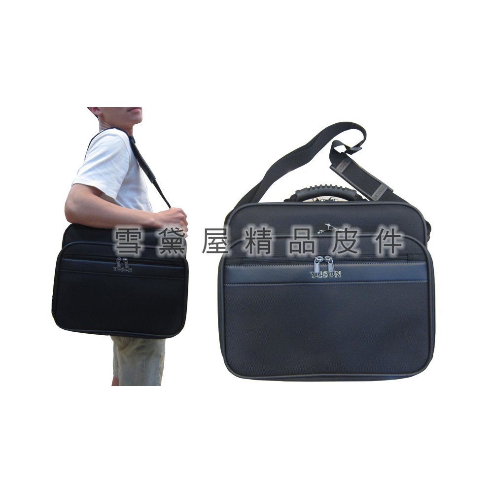 ~雪黛屋~YESON 肩背大容量台灣製造品質保證YKK拉鍊零件提肩側工具樣品包個人行李登機袋大型可A4資夾Y86011A