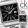 CASIO手錶專賣店 國隆 CK手錶 Calvin Klein 瑞士_K3L31161 黑面 方型時尚紳士錶_保固一年_開發票
