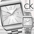 CASIO手錶專賣店 國隆 CK手錶 Calvin Klein 瑞士_K3L31166 白面 方型時尚紳士錶_保固一年_開發票