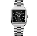 《神梭鐘錶-實體店面》CK WATCH/CK手錶/CK錶/Calvin Klein 極簡紐約石英大錶徑黑面方型時尚女錶原裝型號：K3L33161