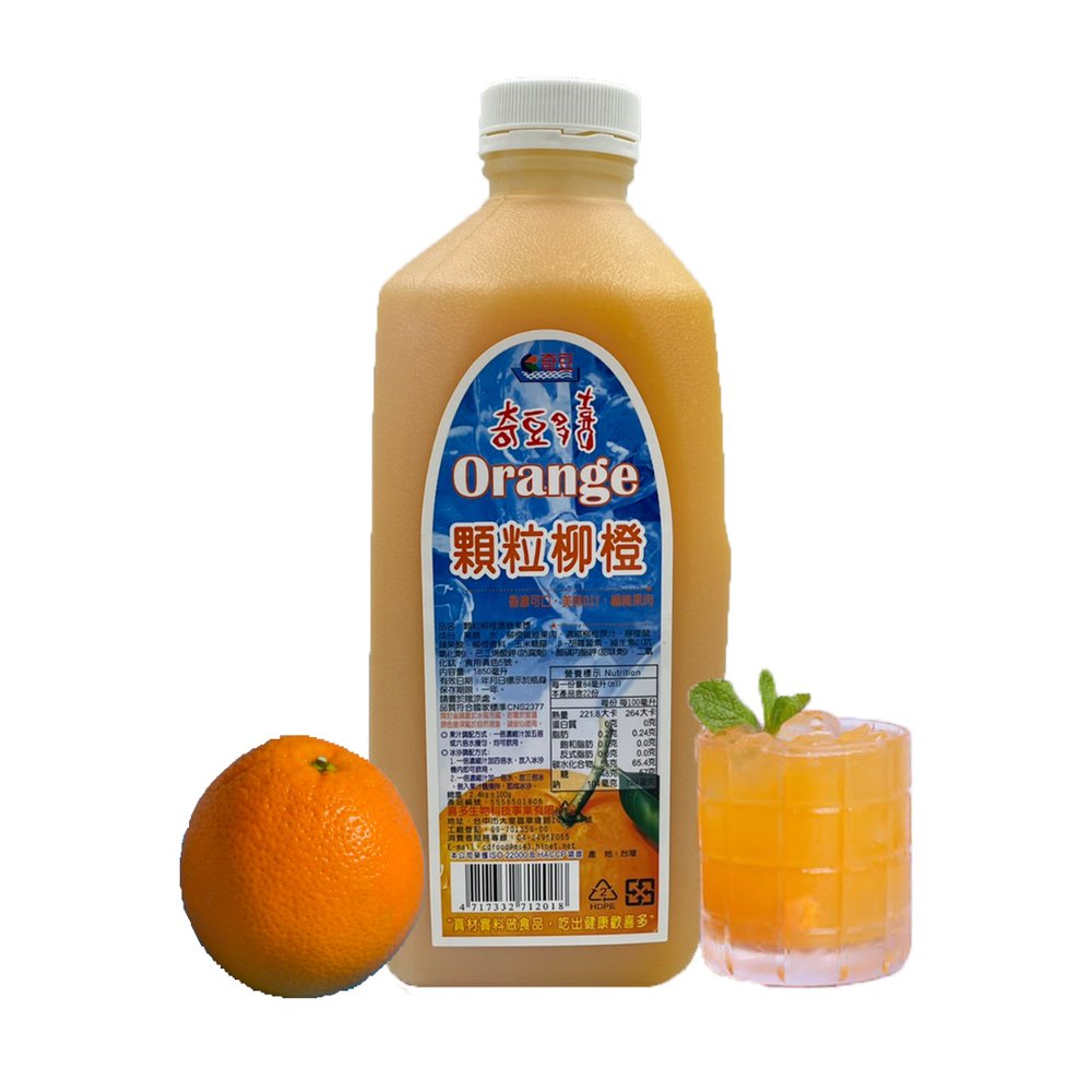 顆粒柳橙汁-奇豆喜多 濃縮果汁 顆粒柳橙濃糖果漿 2.4kg/罐-期限：2024/11/12
