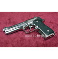 【Hunter】台灣精品全新KJ(立勝)BERETTA M9/M92 ABS瓦斯BB槍(電鍍銀)