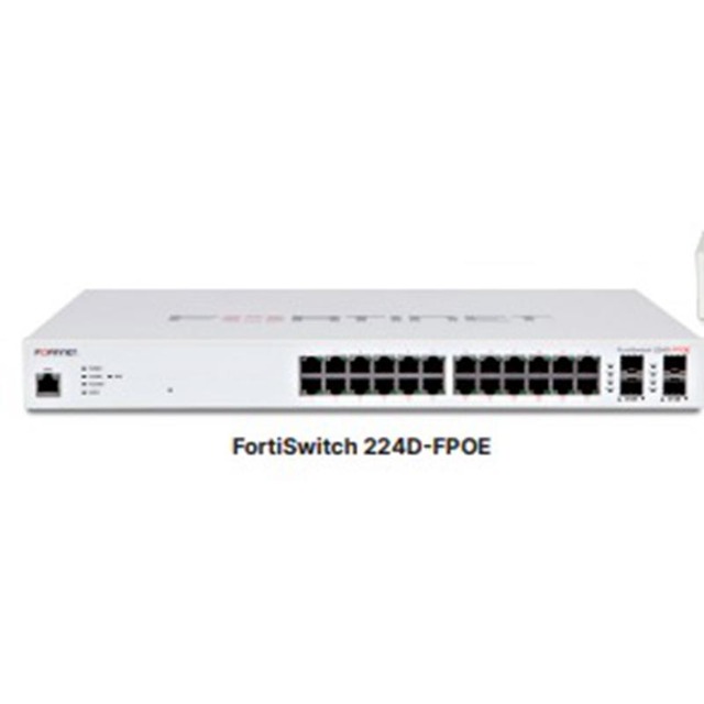 Fortinet/FortiSwitch】FortiSwitch-224D-FPOE(FS-224D-FPOE)【24期+含