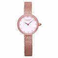 LOLA ROSE 英式LONDON的美感時尚優質米蘭式腕錶-晶鑽白貝+玫瑰金-LR4186