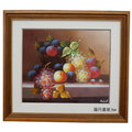 水果畫果實畫-9(羅丹畫廊)含框65X75公分(100％手繪)