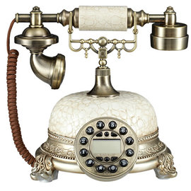 5Cgo【代購七天交貨】復古電話歐式電話機仿古工藝老式座機禮品家用 歌莉娅