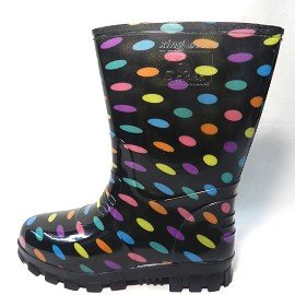 {三和牌}亮麗雨靴~100%防水~ 短靴 ~雨鞋 ~雨靴 ~適合任何需要防水工作環境~柔軟舒適~(彩點)
